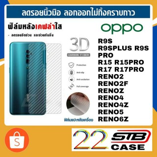 ฟิล์มหลัง เคฟล่า OPPO Reno2 Reno2F RenoZ Reno4 Reno4Z Reno5 Reno6Z Reno6Pro Reno7 R9S R9S+ R15 R15pro R17 R17pro