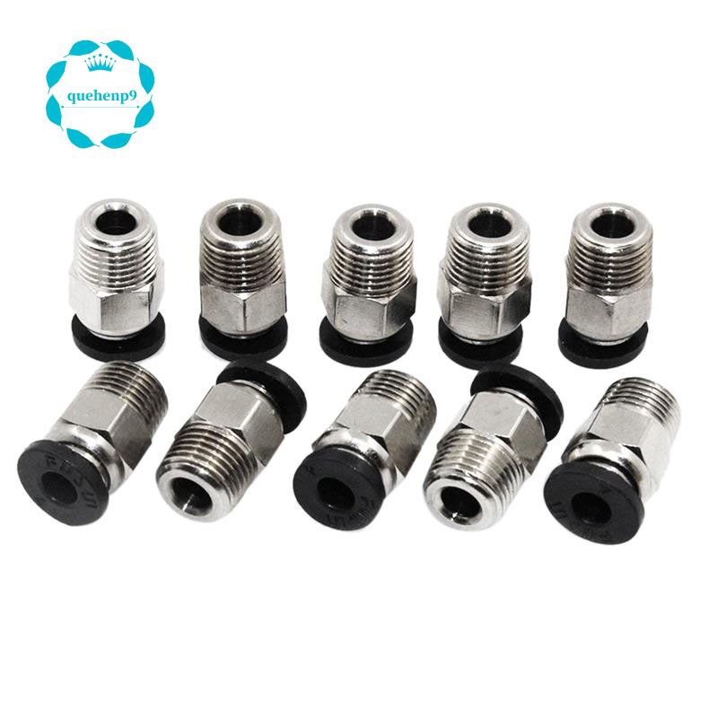 15 Stück PC4-M10 Stecker – Pneumatischer Schnellkupplung, Gerade, Für 4 Mm PTFE-Schlauch, E3D V6 Bowden-Extruder & 3D-Drucker