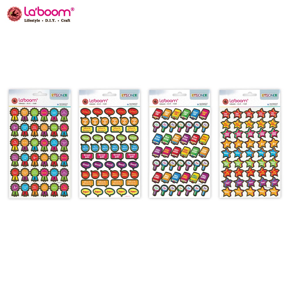La'boom (ลาบูม) สติ๊กเกอร์ ฟีลกู้ด รหัส LST54 Shopee Thailand