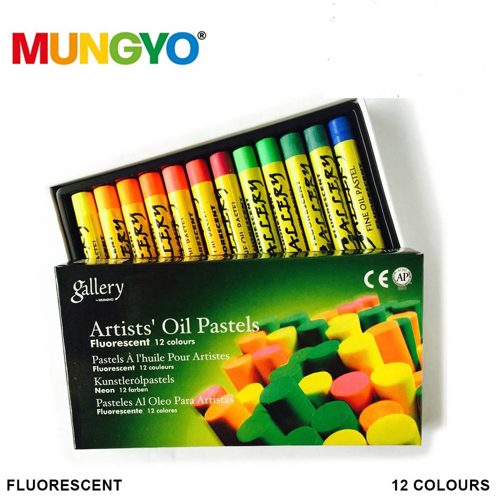 สีชอล์ก-fluorescent-oil-pastels-mungyo-12-สี