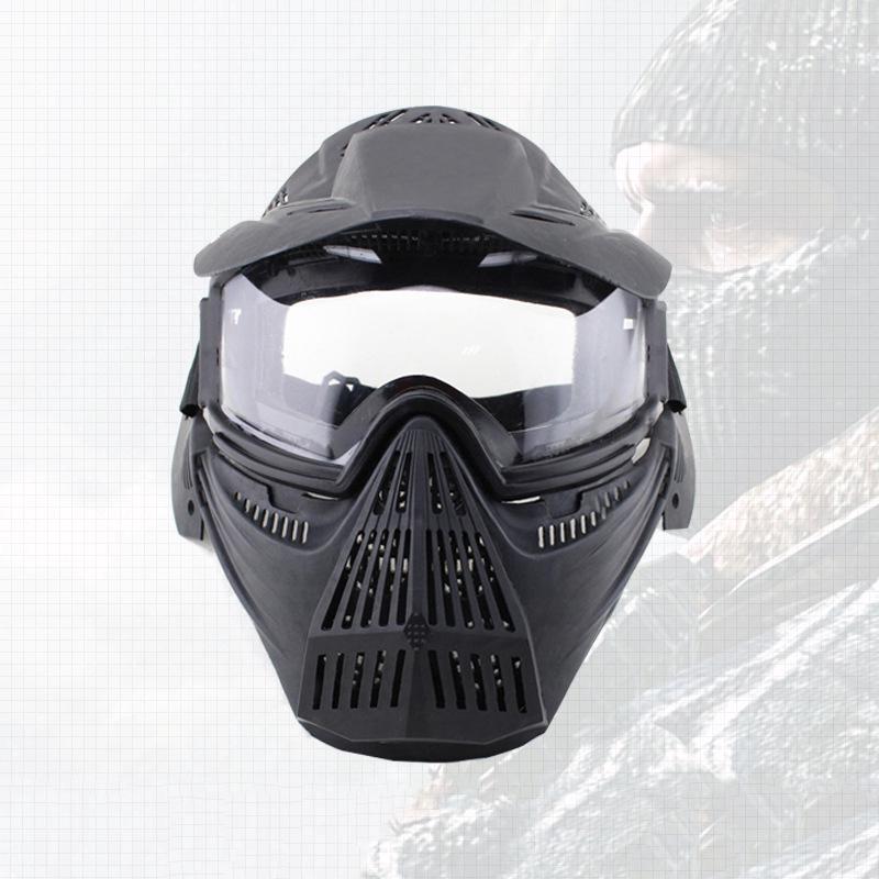 ภาพขนาดย่อของภาพหน้าปกสินค้าMens Outdoor Sports CS Transformers Face Protection Sunproof PC Lens Tactical Mask จากร้าน dananaoteduo.th บน Shopee