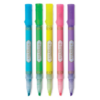 สินค้า ZEBRA ปากกาเน้นข้อความ Kirarich Glitter มี 5 สี แบบเดี่ยว/Set 3/Set 5 ด้าม