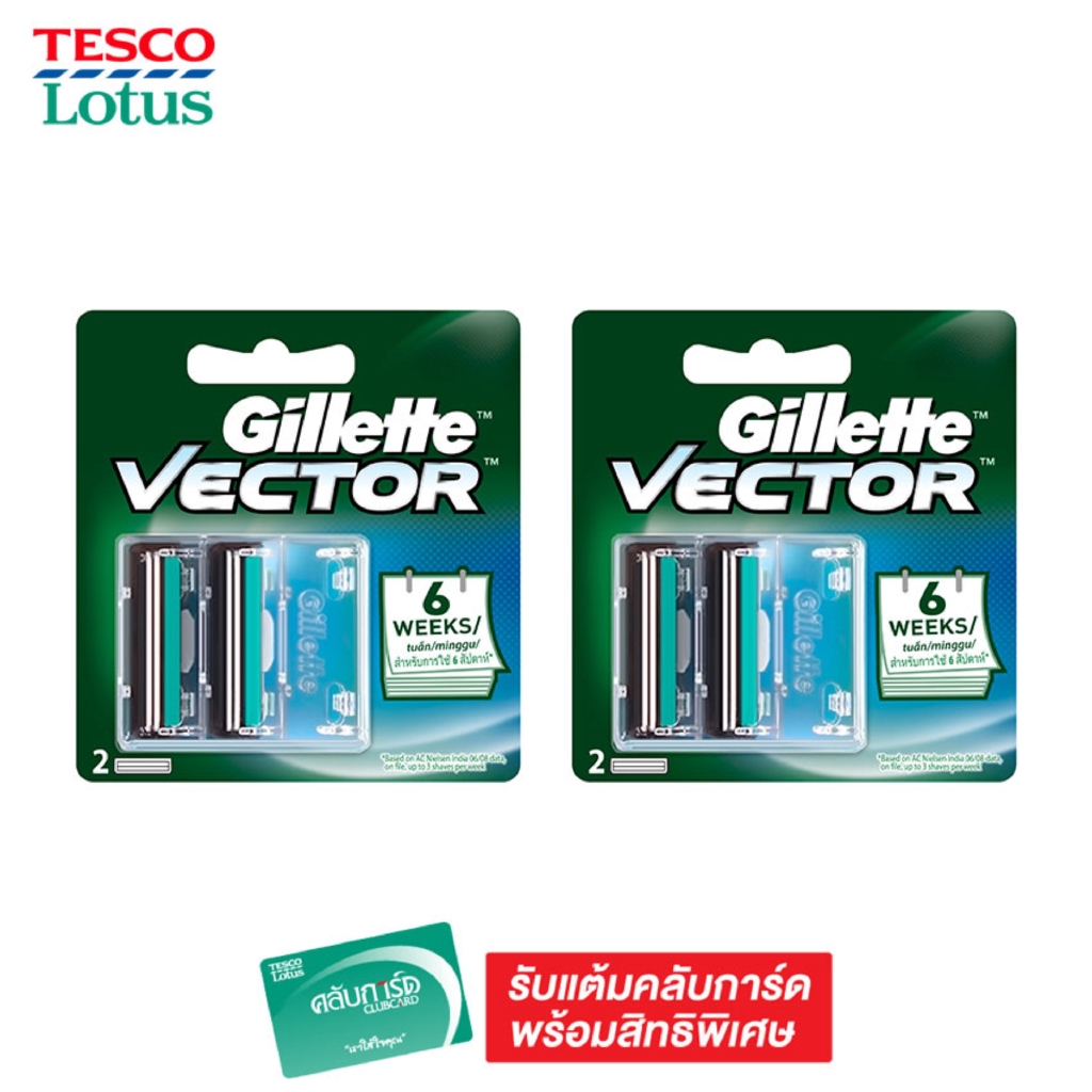 gillette-ยิลเลตต์-ใบมีดโกน-เวคเตอร์-2-แพ็ค-แพ็ค-2-ชิ้น