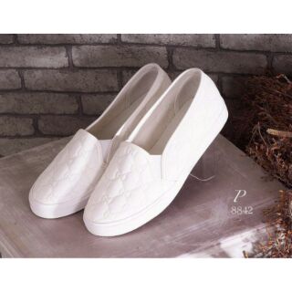 เช็คสินค้าก่อนสั่ง รองเท้าทรงสวม loafer หนังสังเคราะห์อย่างดี