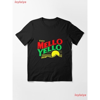 Mello Yello Essential T-Shirt เสื้อยืดผู้ชาย ลายการ์ตูนพิมพ์ลายเสื้อลายการ์ตูนผู้หญิง เสื้อคอกลม สินค้าพร้อมส่ง