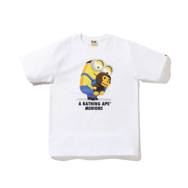 s-5xl-เสื้อยืดแขนสั้นลําลอง-ผ้าฝ้าย-ทรงหลวม-พิมพ์ลายมินเนี่ยน-ba-e-แฟชั่นคู่รัก-สไตล์คลาสสิก-สําหรับผู้ชาย-และผู้หญิง