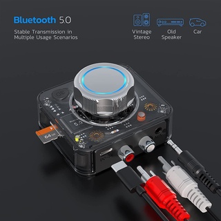 Cancer309 Bluetooth 5.0 Receiver DC 5V/1A Driver Free 2.4 to 2.48GHz MP3 Player for Storage Card Playback