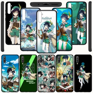 เคสโทรศัพท์มือถือ ซิลิโคนนิ่ม ลาย Venti Genshin Impact F2-ECY158 สําหรับ VIVO Y55 Y71 Y75 V7 Plus Y79 V11 Pro Y55S + V7+