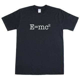 เสื้อยืดผู้ เสื้อยืด ทรงหลวม พิมพ์ลายทฤษฎี E=Mc2 Albert Einstein สําหรับผู้ชาย S-5XL