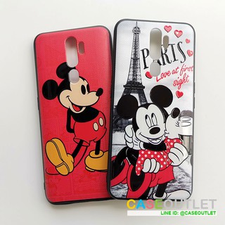 เคส Oppo A9 2020 | A5 2020 ขอบยาง ลายผ้า Mickey มิ๊กกี้