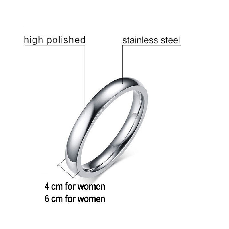 ภาพสินค้าแหวนคู่รัก สเตนเลส สีเงิน สีทอง 4 มม. 6 มม.  5040 จากร้าน vickyle0930.th บน Shopee ภาพที่ 3