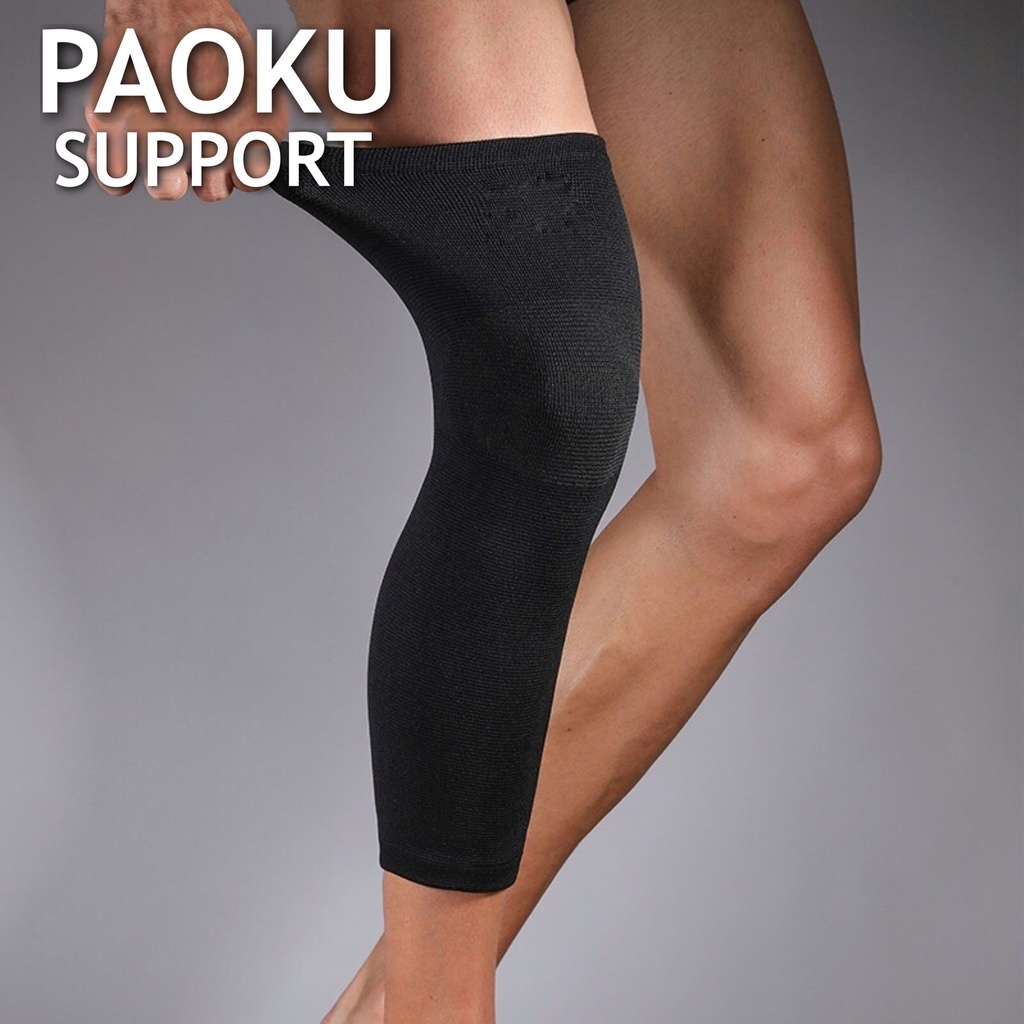 paoku-knee-support-ผ้าสวมซัพพอร์ตหัวเข่าแบบยาว