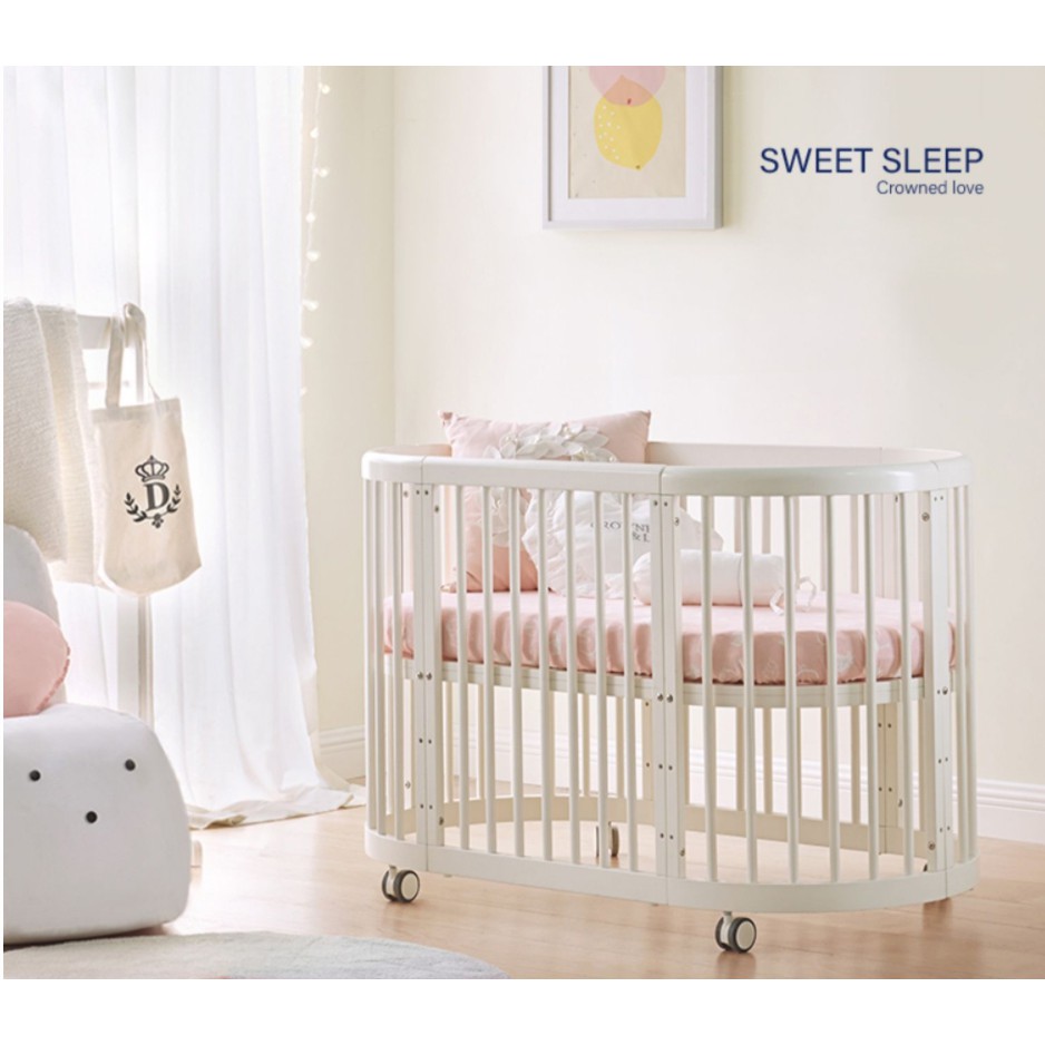 babyinstyle-เตียงนอนเด็ก-เตียงทารก-6-in-1-ปรับเปลี่ยนได้ถึง-6-รูปแบบ-ใช้ได้-0-12-ขวบ-ผลิตจากไม้สนนิวซีแลนด์-แถมที่นอน