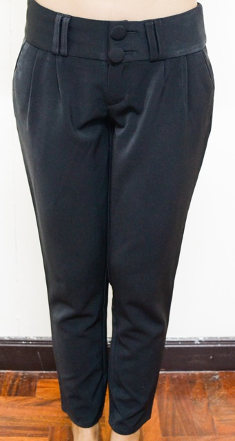 กางเกงขายาวใส่ทำงาน-สีเทาเกือบดำpak-amp-peam-สภาพดีสมบูรณ์จ้า-ทรงสวย