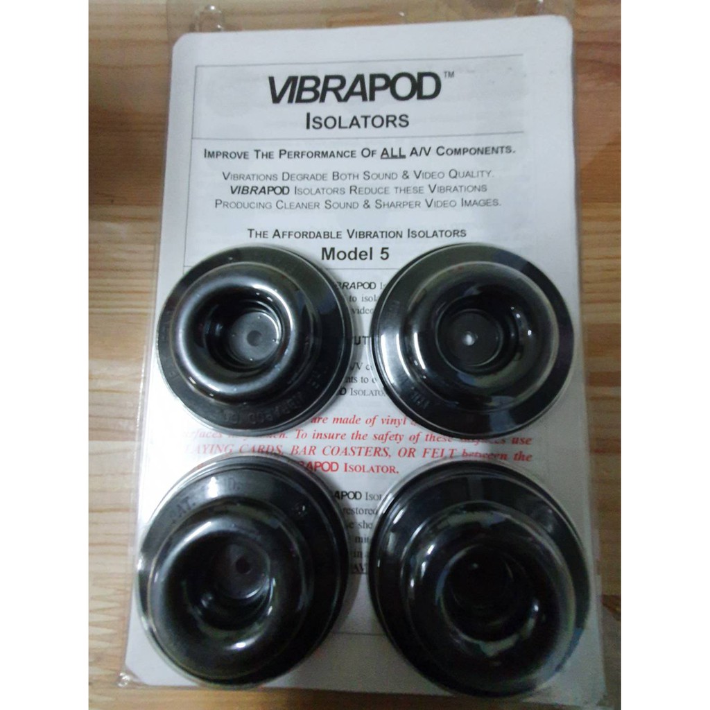 vibrapod-isolations-อุปกรณ์ลดแรงสั่น-เพิ่มประสิทธิภาพเครื่องเสียง-จาก-usa-แพค-4-ชิ้น