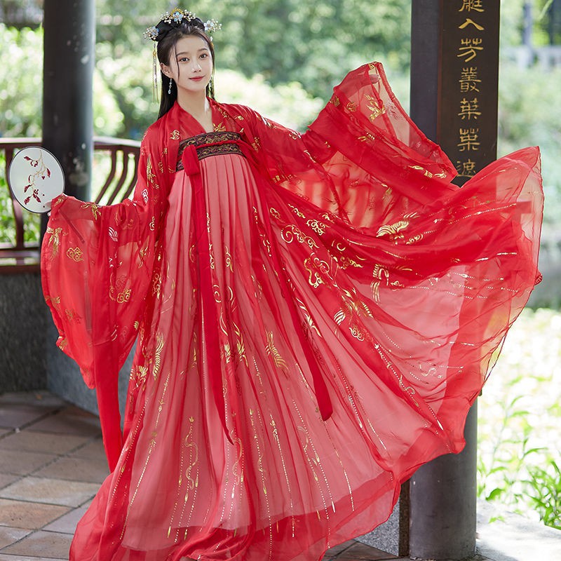 hot-sale-hanfu-หญิงเต็มหน้าอกกระโปรงนางฟ้าเครื่องแต่งกายแฟนนักเรียนยาวเหมาะกับทุกวันสมัยโบราณ