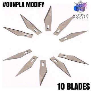 ภาพขนาดย่อของสินค้าใบมีดสำหรับอาร์ทไนฟ์แบบตรง Artknife Blade จำนวน 10 ใบมีด