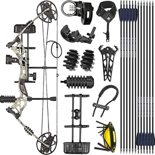 Keimei han Compound Bow ยิงธนู Compound Bow ล่าสัตว์ Bow และ Arrow ชุด Compound Bow 30-70 lbs ปรับอัตราการประหยัดแรงงาน