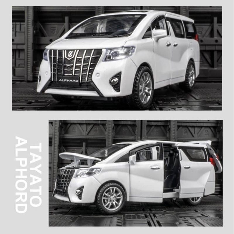 โมเดลรถโตโยต้า-alphard-โมเดลรถสวย-suv-หรูหราแบบมีระดับ-สวย-สมจริง-มาพร้อมไฟหน้า-ไฟท้าย-มีเสียงสตาร์ท-เปิดประตูได้รอบคัน