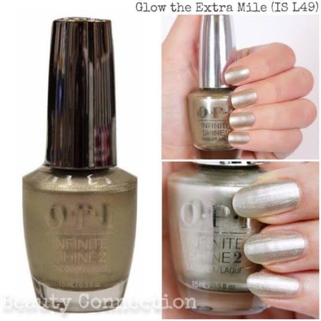 OPI Glow the Extra Mile Infinite shine pearly silver gold Shopee Thailand