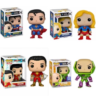 Funko POP DC ฟิกเกอร์ไวนิล Superman Exclusive Supergirl Shazam Lex Luthor Ltd. ของเล่นโมเดลเก็บสะสม