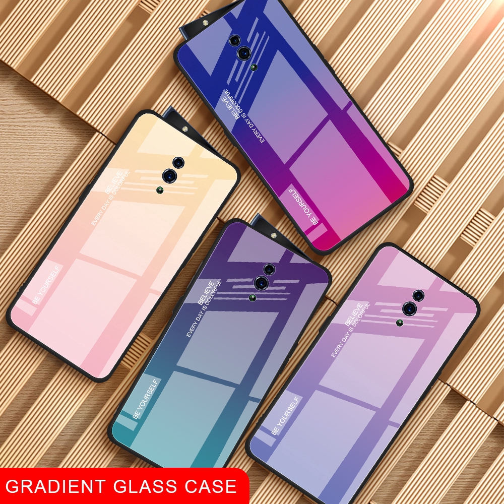 เคสกระจกนิรภัยสำหรับ OPPO r17 F 11 Pro Reno Find X F 11pro | Shopee ...