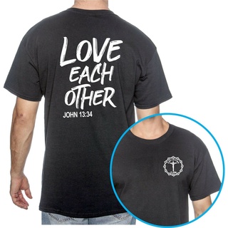 เสื้อยืด ผ้าฝ้าย 100% พิมพ์ลายกราฟิก Love Each Other Usa สําหรับผู้ชายS-5XL