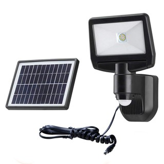 ไฟผนังภายนอก ไฟติดผนัง SOLAR RIN 216131004 สีดำ โคมไฟภายนอก โคมไฟ หลอดไฟ SOLAR FLOODLIGHT RIN 216131004 BLACK