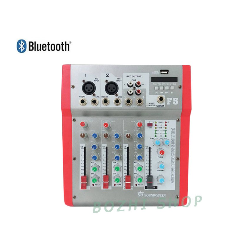 มิกเซอร์-4-ช่อง-mixer-usb-effect-รุ่น-sq-f5-4-channel-live-mixer-built-in-dsp-delay-echo-effect-proces