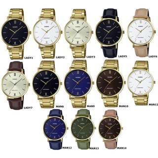 ราคาแท้ New นาฬิกาข้อมือผู้หญิง / นาฬิกาข้อมือผู้ชาย Casio Lady LTP-VT01G Series MTP-VT01G series ประกัน 2 ปี