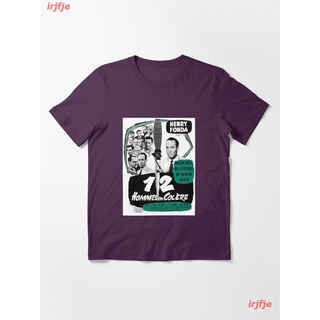 2022 12 Angry Men French Movie Essential T-Shirt เสื้อยืด ดพิมพ์ลาย เสื้อยืดผ้าฝ้าย คอกลม cotton แฟชั่น sale Unisex
