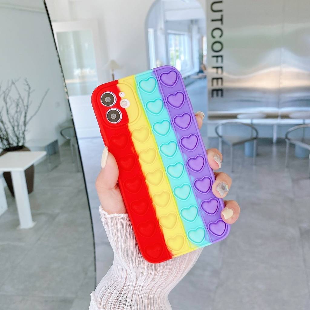 pop-it-เคสโทรศัพท์มือถือซิลิโคน-สีพื้น-รูปของเล่นบับเบิ้ลกด-สำหรับใช้สำหรับipทุกรุ่น-021