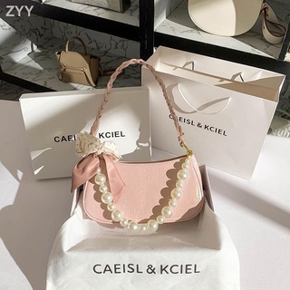 Womens bag niche laser powder underarm bag color bag women s 2022 new กระเป๋าสะพายข้าง