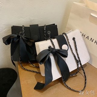 กระเป๋าสะพายข้าง*พร้อมส่ง|ถูก|ส่งไว*ฤดูใบไม้ร่วงและฤดูหนาวกระเป๋าออกแบบเฉพาะของผู้หญิงอินเทรนด์แฟชั่นกระเป๋าโซ่รูปสี่เหล