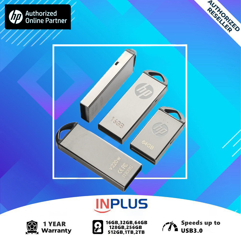 HP V220W Pen Drive 2TB / 1TB / 512GB / 256GB / 128GB / 64GB USB Flash