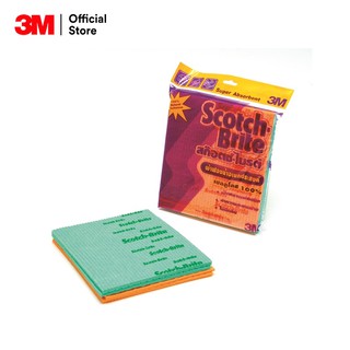 สก๊อตช์-ไบรต์™ ผ้าฟองน้ำอเนกประสงค์ บรรจุ 4 ชิ้นต่อแพ็ค Scotch-brite™ Sponge Cloth Commercial Pack