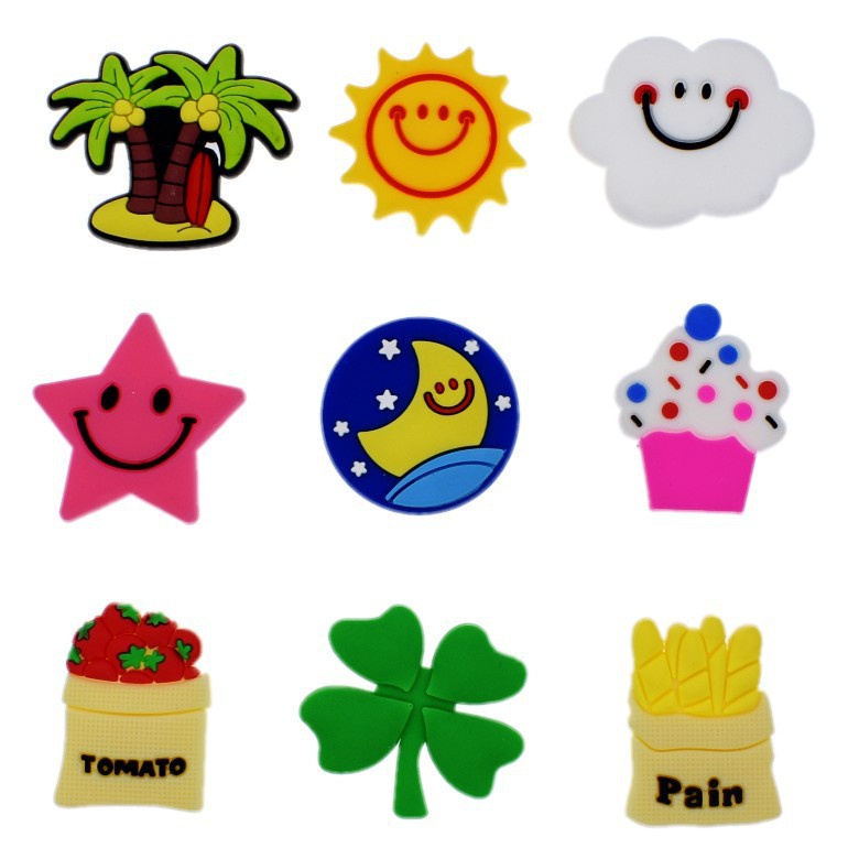 crocs-jibbitz-pins-จี้รูปดอกไม้น่ารัก-หลากสีสัน-สําหรับรองเท้า-diy