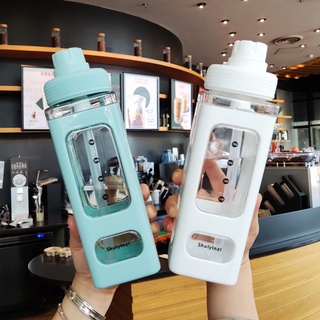 ขวดน้ําใส ทรงสี่เหลี่ยม ขนาด 700 มล. 900 มล. ปลอด Bpa เหมาะกับเล่นกีฬา