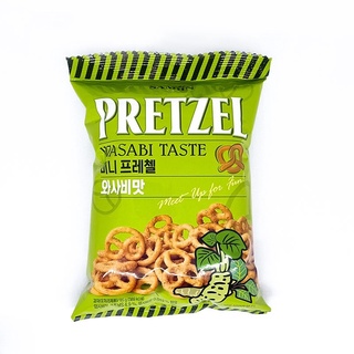 🥨Samjin Mini Pretzel 🥯🍡85 G.เพรสเซลขนมปังกรอบรสวาซาบี🫓