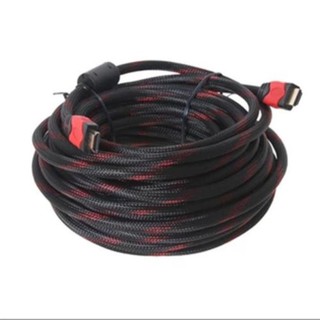 HDMI Cable High Speed สายHDMI V.1.4 M/M 10M สายถัก (Black/Red)