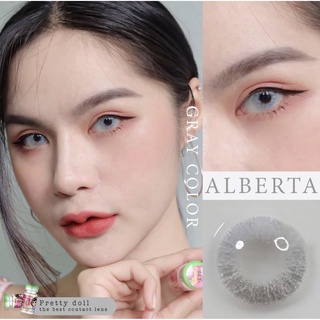 (COD)คอนแทคเลนส์ Contactlens สาย ฝ รุ่น Alberta สายตา+ปกติ Prettydoll 0.00 ถึง - 6.00 เลนส์นิ่มใส่สบายตา แถมตลับ