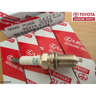 หัวเทียน DENSO IRIDIUM TOYOTA SK20R11 (Camry Wish ALTIS VIOS Yaris) PART NO 90919-01210  (1ชุด4หัว)