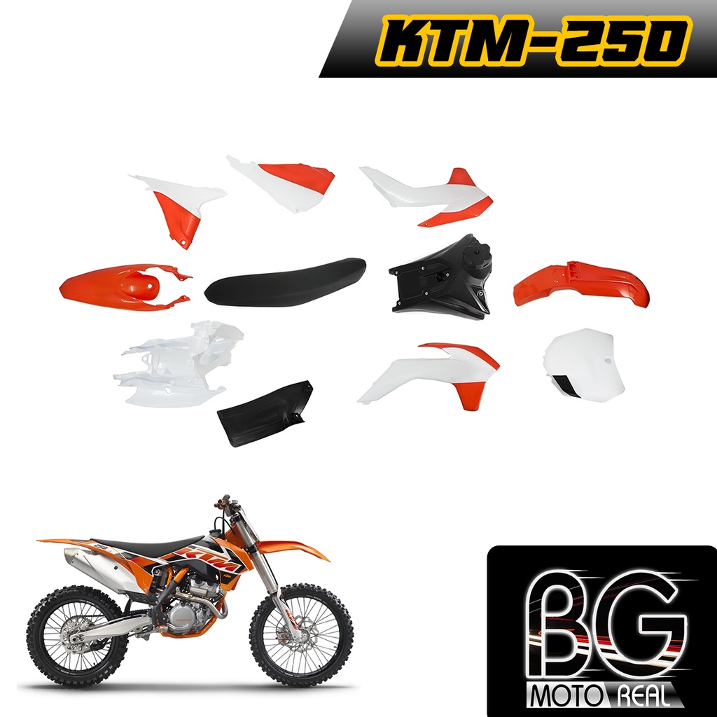 เปลือก-ถัง-เบาะ-ทรง-ktm-65-ktm85-ktm250-klx110-ttr110-crf450-แปลงใส่-ksr-klx-110-วิบาก-ชุดสี-ชุดเปลือกวิบาก