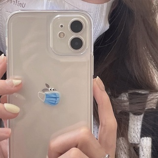 เคสโทรศัพท์มือถือ แบบใส ลายการ์ตูนหมีน่ารัก สําหรับ Iphone 14 7 8 7+ 8 PLUS 11 12 13 PRO MAX