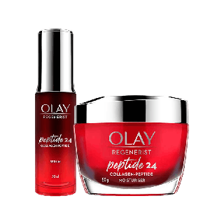 [คู่] OLAY Regenerist Collagen-Peptide 24 Moisturizer ครีมและเซรั่มคอลลาเจนเปปไทด์