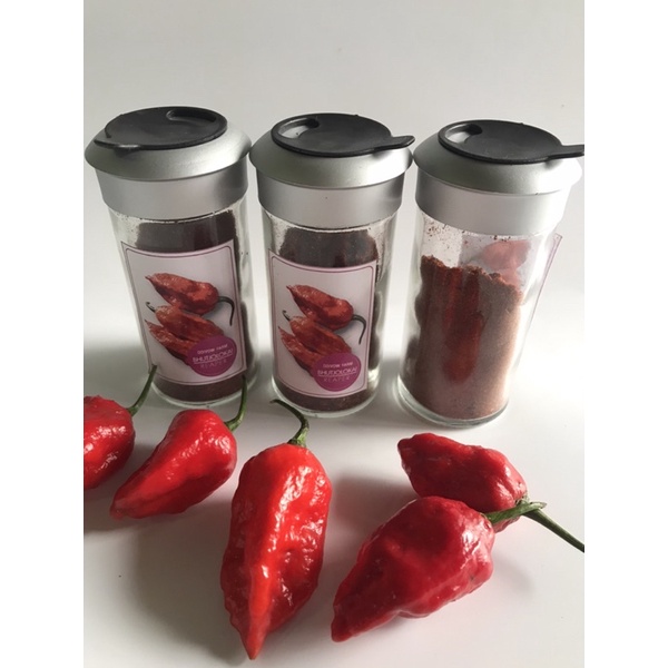 พริกป่นbhut-jolokia-pepper-แท้100-ทเาพิสูจน์-ขนาด22กรัม-หนึ่งในพริกที่เผ็ดติดอันดับโลกบุตโจโลเกีย-พริกปีศาจ-โกสเปอร์