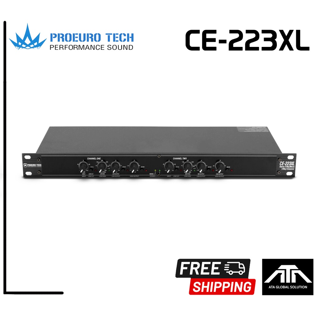 proeurotech-ce223xl-ce223-223-ครอส2ทาง-ส่งฟรี-ครอสโอเวอร์2ทาง-stereo-2-way-mono-3-way-อิเล็กทรอนิกส์ครอสโอเวอร์