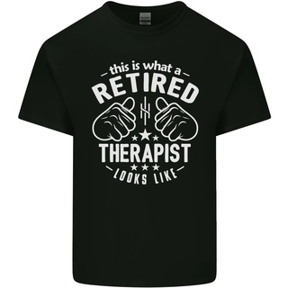 [S-5XL] เสื้อยืดผ้าฝ้าย พิมพ์ลาย This Is What a Retired Therapist Looks Like สําหรับผู้ชาย