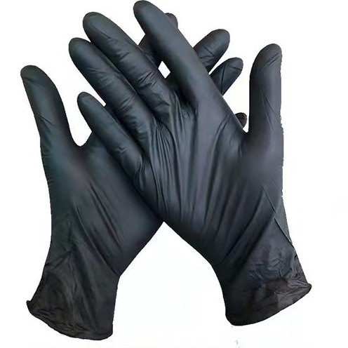ถุงมือยาง-ถุงมือแพทย์-สีดำ-100-ชิ้น-ไม่มีแป้ง-ถุงมือยางธรรมชาติ-nitrile-gloves