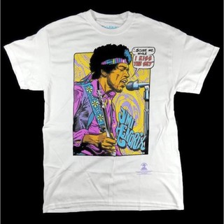 เสื้อยืดวงดนตรีเสื้อยืดLiquidblue นักร้องJimi Hendrix ลิขสิทธิ์แท้all size